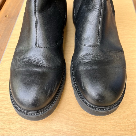 Vagabond Shoemaker Kenova Black Leather Chelsea Chunky Sole Ankle Boot Sz EU 40 - Picture 15 of 16